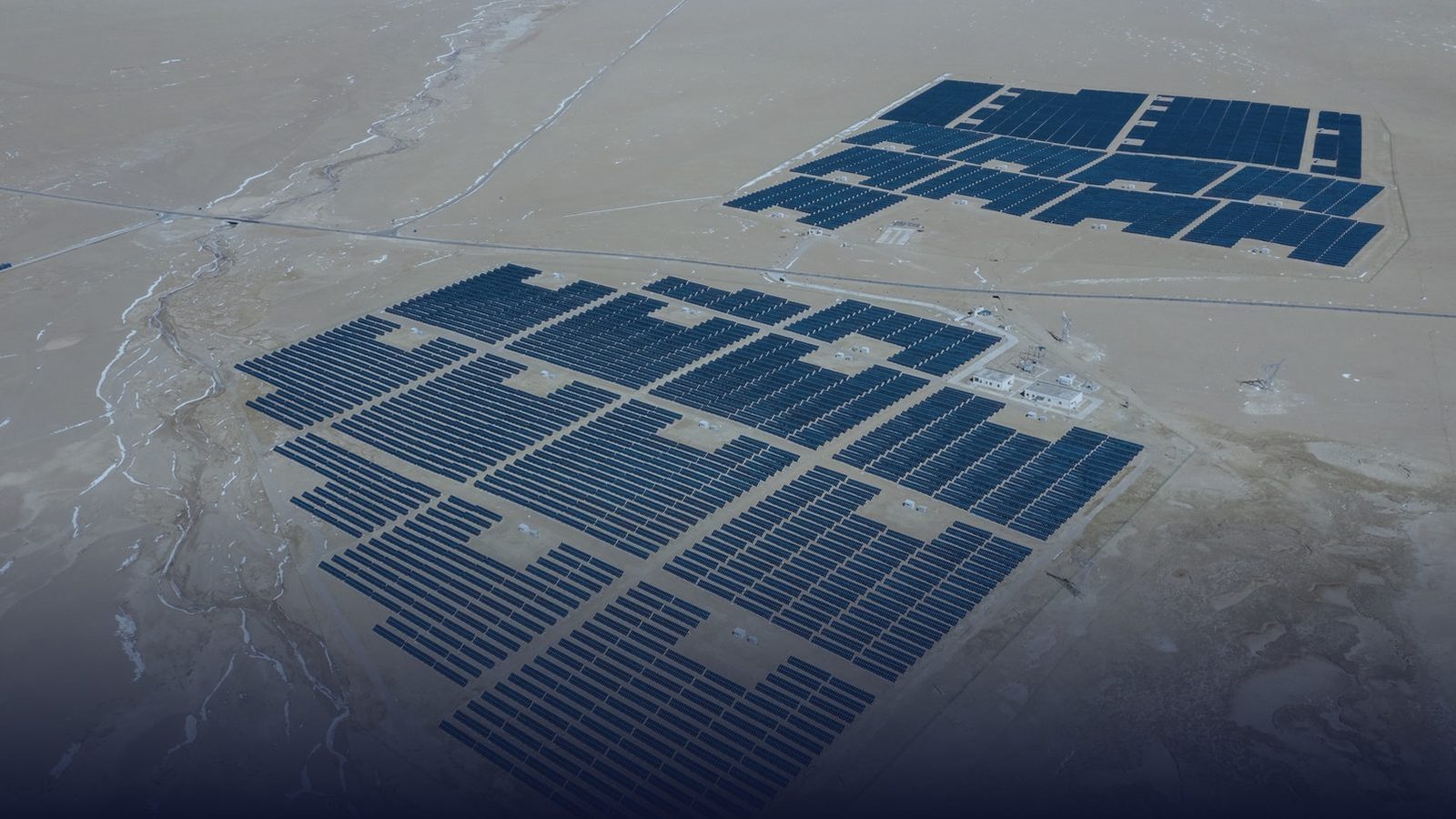 Utility-scale solar plant